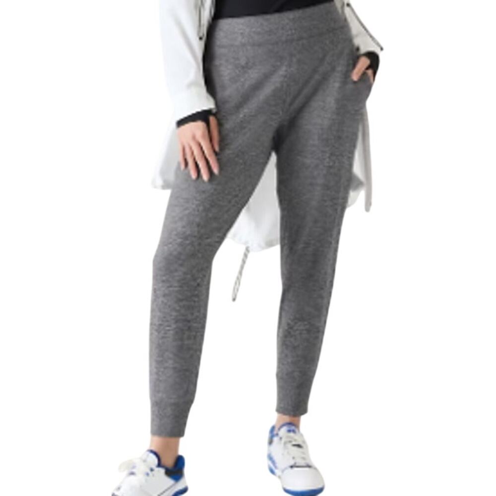 Athleta Venice Jogger Sculptek Light Pants Tapered Wide Waistband Gray Large